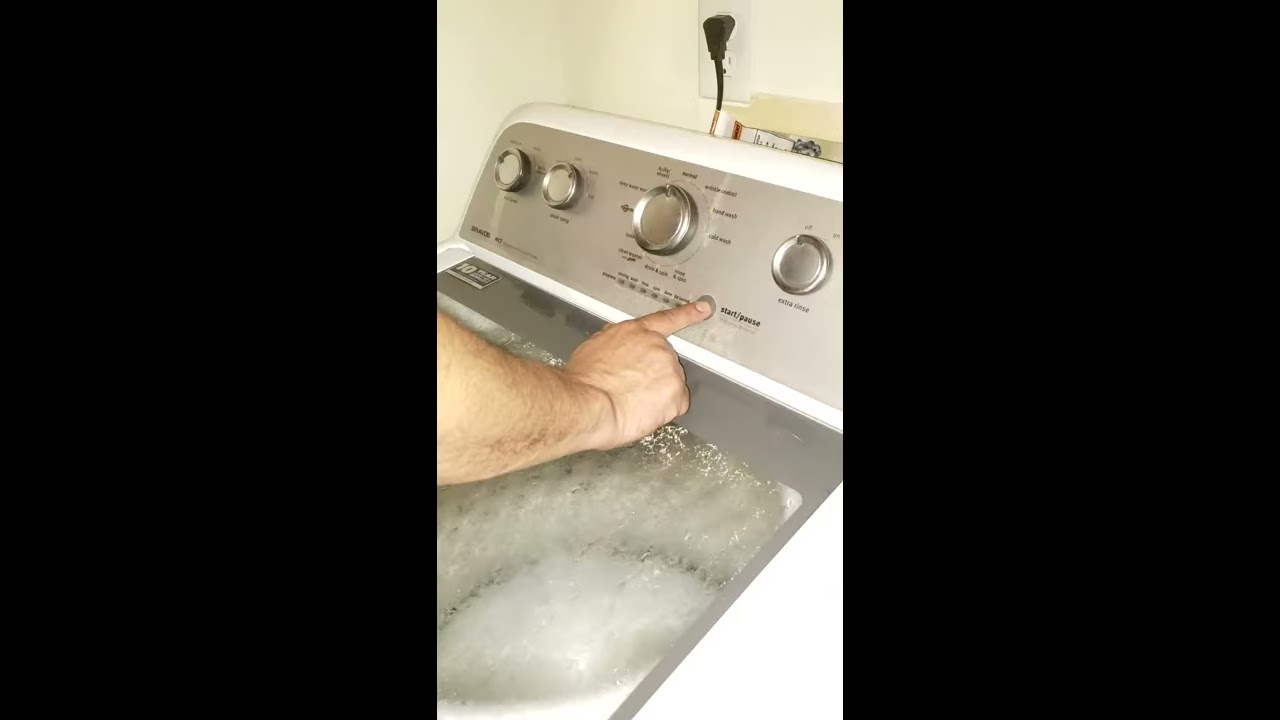 Repair Man Shows How To Recalibrate Maytag Bravo
