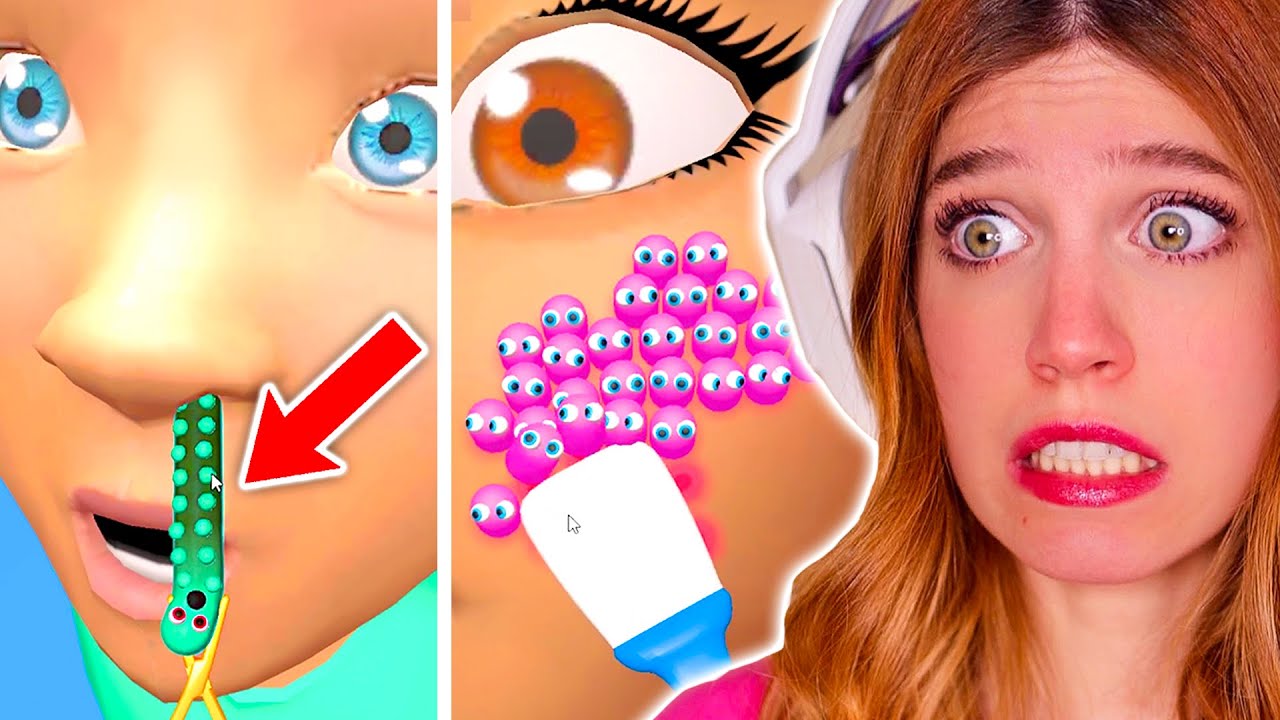 *DOLOR* QUITANDO BICHOS!! NOOB vs PRO vs HACKER siendo MÉDICO en Parasite Cleaner | Laia Oli