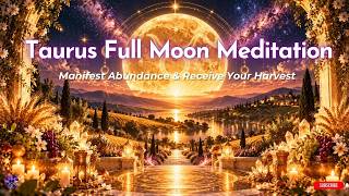 🌕 Taurus Full Moon Meditation  October 2026  Manifest Abundance & Receive Your Harvest ✨