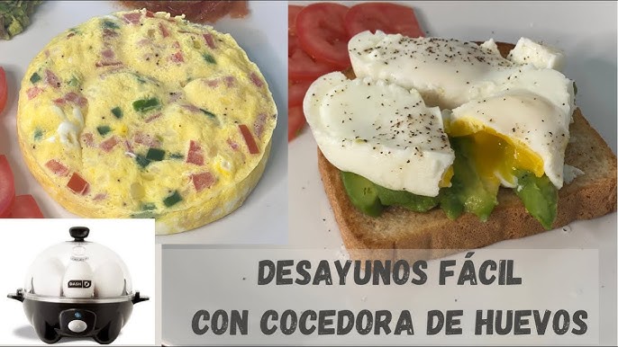 Cuecehuevos Cerámico para Microondas con Recetas Eggsira