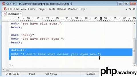 PHP switch statement tutorials in English | Lokesh