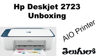 HP Deskjet 2723 AIO Printer, Copy, Scan, WiFi, Bluetooth, USB, unboxing telugu