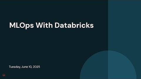 MLOps With Databricks