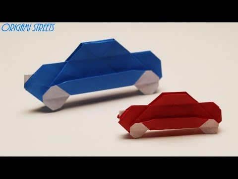Как сделать Оригами автомобиль из бумаги