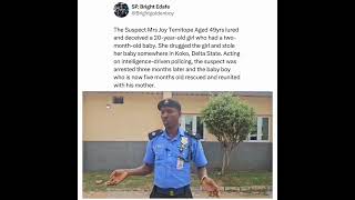 Woman Arrested For Stealing Two-Month Old Boy in Delta (Video)
