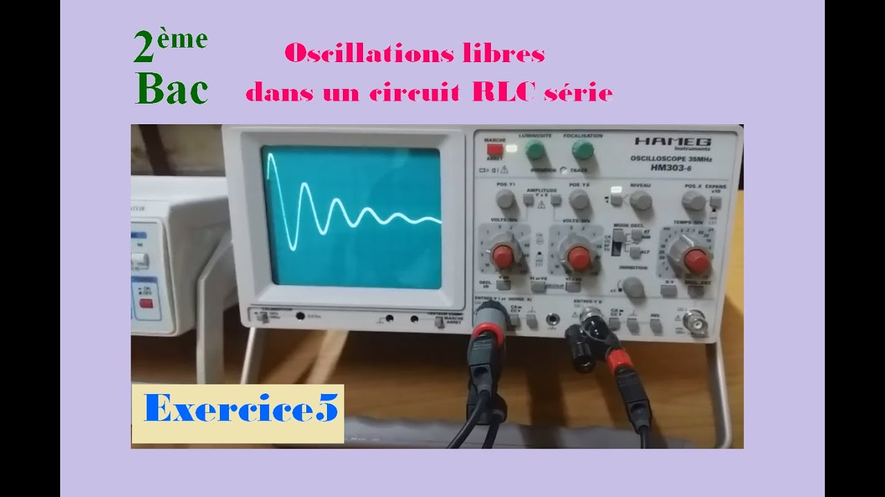 Correction de l'exercice 5: oscillations libres dans RLC série
