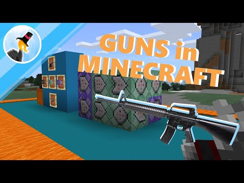 GUNS in Minecraft!: Minecraft Command Block Tutorial