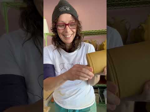 Video thumbnail: a studio potter explaining why she opens the bases of her pots very wide on the wheel