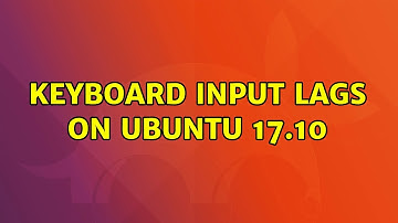 Ubuntu: Keyboard input lags on ubuntu 17.10
