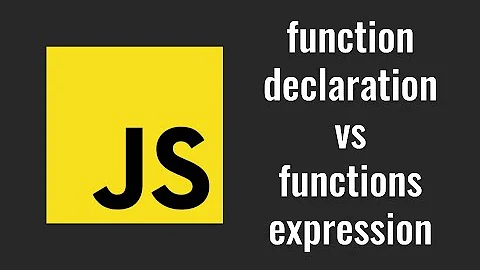 20. JavaScript functions. Functions Expression vs Function Declaration.