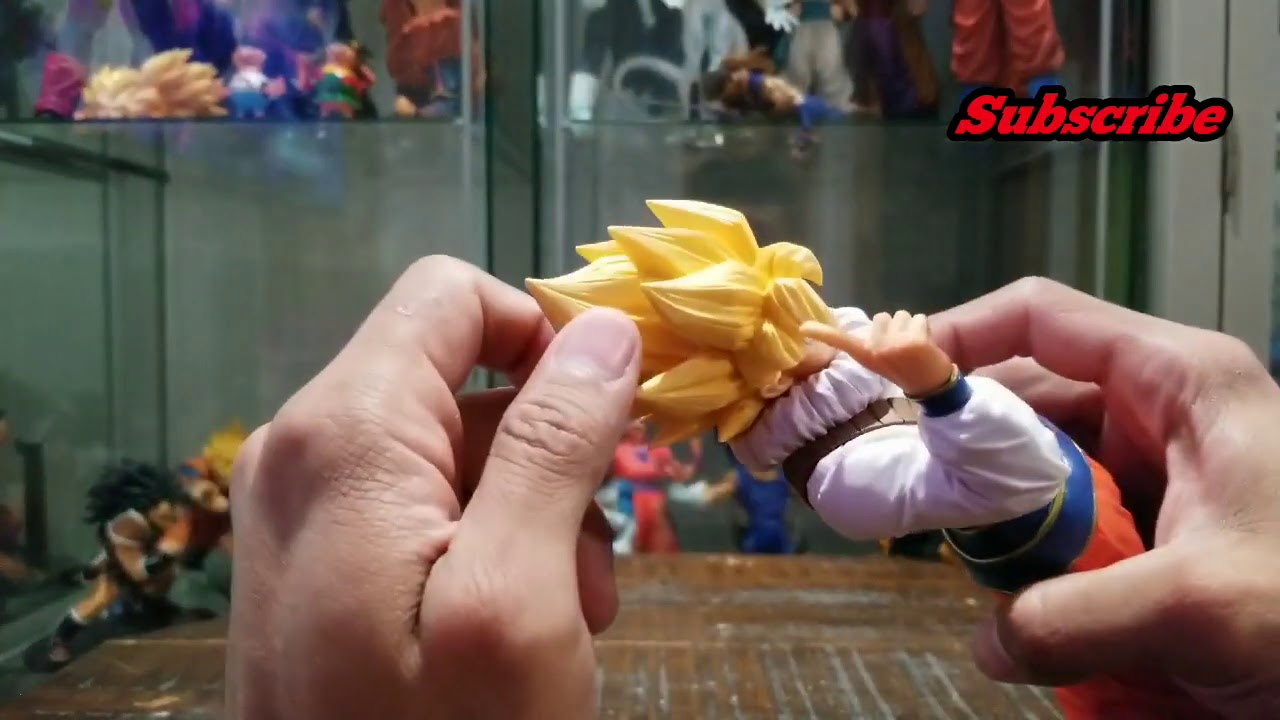 super saiyan goku yardrat unboxing y review, by banpresto dragonball legends collab bandai spirits