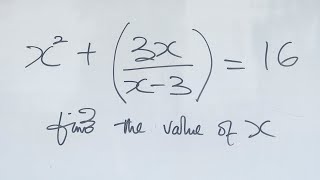 A Nice Maths Olympiad Algebra Equation | Find the value of X?