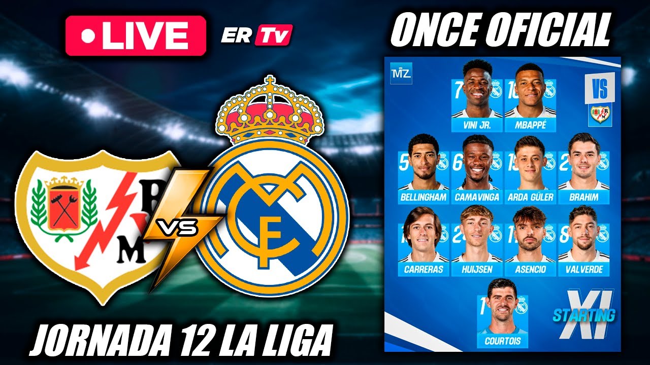 🔴 RAYO VALLECANO vs REAL MADRID EN VIVO | A REVENTAR LA LIGA | LA LIGA ...