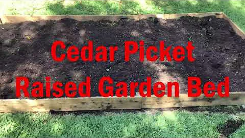 Build Raised Garden Bed with Cedar Pickets