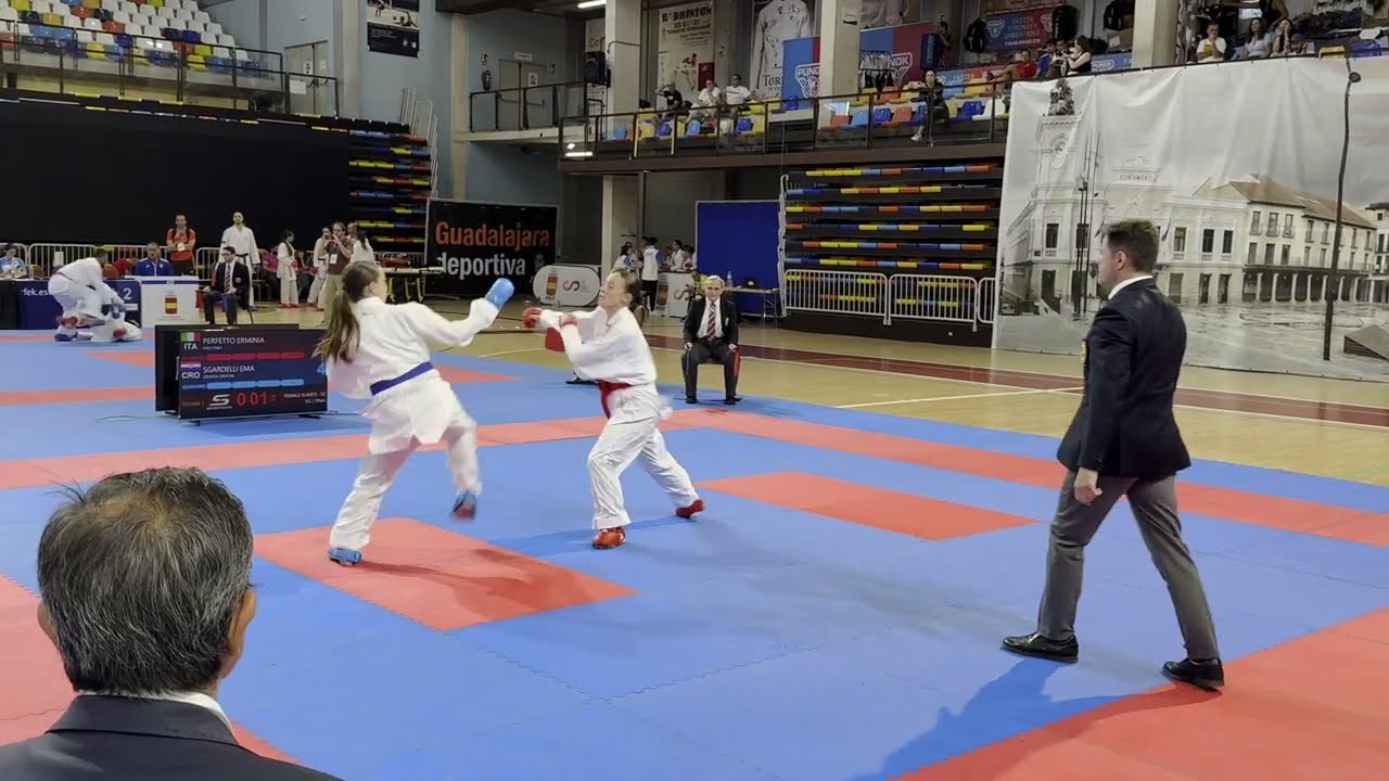 Female Kumite -50kg | Sgardelli Ema (CRO) vs Perfetto Erminia (ITA) | Guadalajara 2025