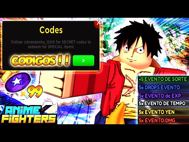 CORRE!! NOVA BIG UPDATE 44 e NOVOS CÓDIGOS SECRETOS NO ANIME FIGHTERS  SIMULATOR #MARCOSDRUMOM80K!! 