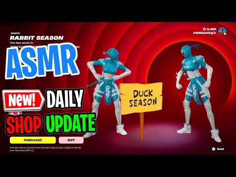 ASMR Fortnite Shop NEW Rabbit Season Emote! Daily Update Today 🎮🎧 Relaxing Whispering 😴💤