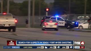 Police searching for suspects in fatal shooting in Fort Myers
