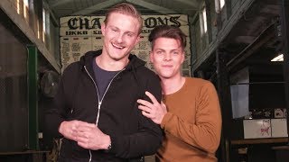 VIKINGS | Axe Throwing with Alexander Ludwig