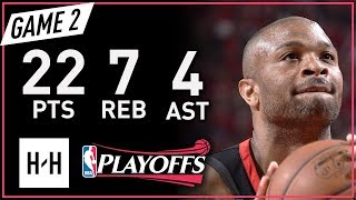PJ Tucker Full Game 2 Highlights Warriors vs Rockets 2018 NBA Playoffs WCF - 22 Pts, 7 Reb, 4 Ast!