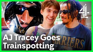 Francis and AJ Tracey's Mail Rail Freestyle! | Trainspotting with Francis Bourgeois | Channel 4