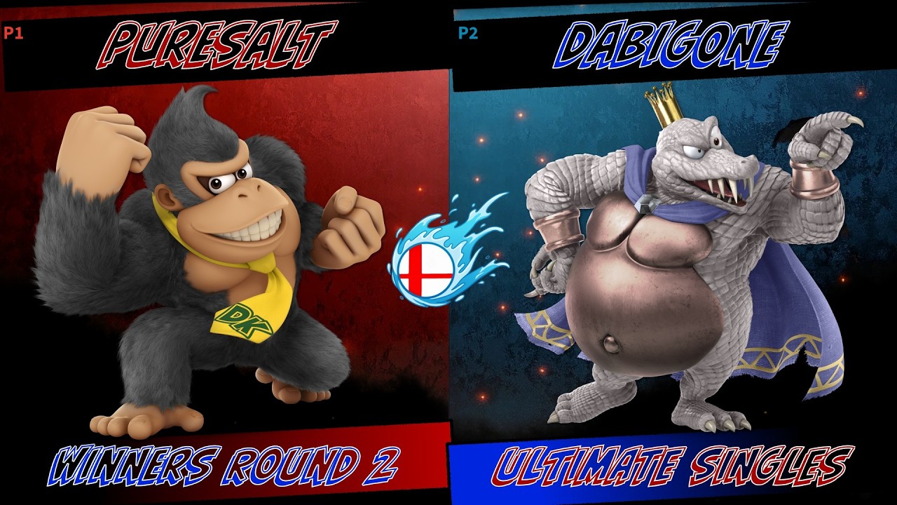Rehydrating Smash #2 Winners Round 2 - PureSalt (Donkey Kong) VS. DaBigOne (King K. Rool)