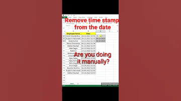 Remove Time Stamp From Date In MS Excel Advanceexcel Cells Krishan Pal AddExcel 