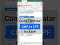 📌Como Formatar CNPJ e CPF no Excel   Formato numero Excel