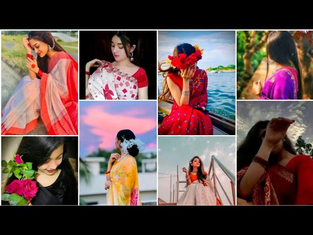 Cute girls photography ideas with saree | girls new whatsapp ,instagram dpz | new profile pictures class=