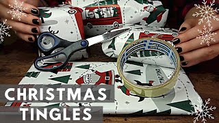 ASMR 🎅🏽 Wrapping Christmas Presents🎁 *No Talking* - Scissor Cutting, Paper Crinkling Tingles