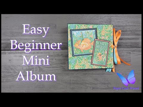 Easy Beginner Mini Album Part 1 - Cover, Binding, and Base Pages ...