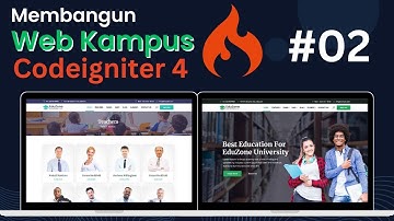 02 Membangaun Web Kampus Codeigniter 4  -  Integrasi Template AdminLTE