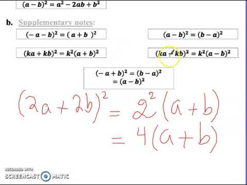 grade 9 - Algebraic expressions (part 2) - YouTube