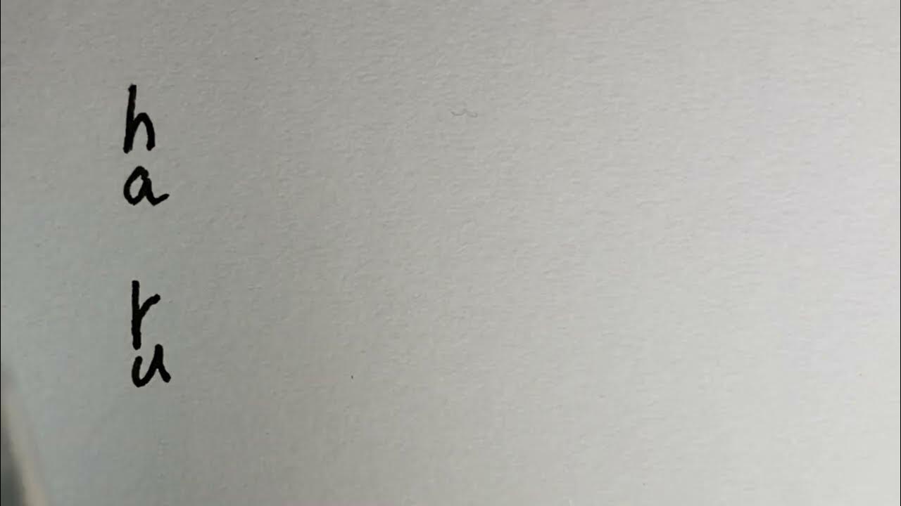 How to write ‘Spring’ (haru) in Japanese. kanjihiraganakatakana YouTube