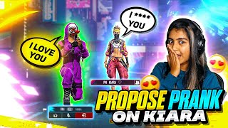 Propose Prank On PN Kiara 😍😍 She Reject ?😞😖😭 || Garena Free Fire