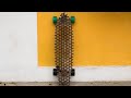 Quarter Iso-Grid Cardboard Skateboard
