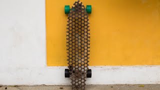 Quarter Iso-Grid Cardboard Skateboard