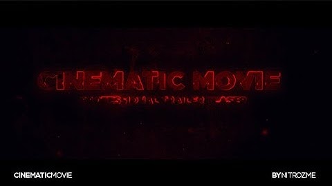 Cinematic Movie by nitrozme | After Effects Video Display Template #AfterEffectsTemplate #Videohive