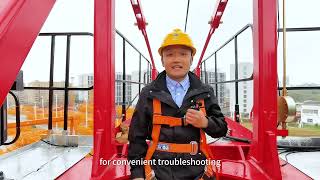 Sany crane video Tower crane walkaround