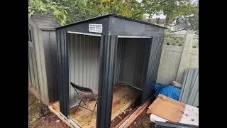 How to assemble an Outdoor Metal Storage Shed - simple step guide - Aoxun from Amazon