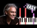 Time To Say Goodbye - Andrea Bocelli | EASY PIANO TUTORIAL + SHEET MUSIC by Betacustic