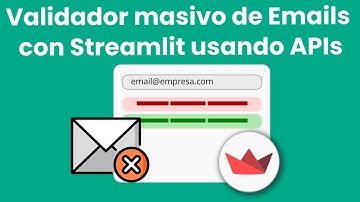 Validador de email con Streamlit   Aprende a consumir  APIs con Python