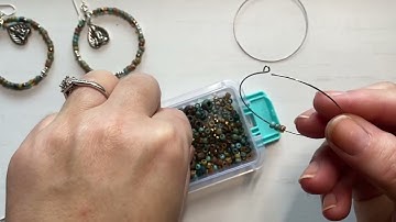 How to make Memory Wire Hoop Earrings