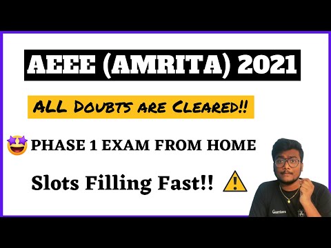 AEEE 2021 SLOT BOOKING Doubts Cleared!! | Book Now Fast!! | Ep-163 | SCM #aee2021 #amrita
