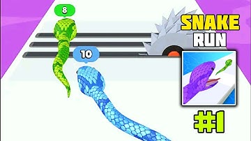Snake Run Race 3D Running Game - Gameplay Walkthrough Part 1 Levels 1-15 (iOS, Android Gameplay)