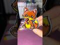 Kawaii fox with flower🦊🌸 ✨ Cute Sticker #shorts #stickers #asmr