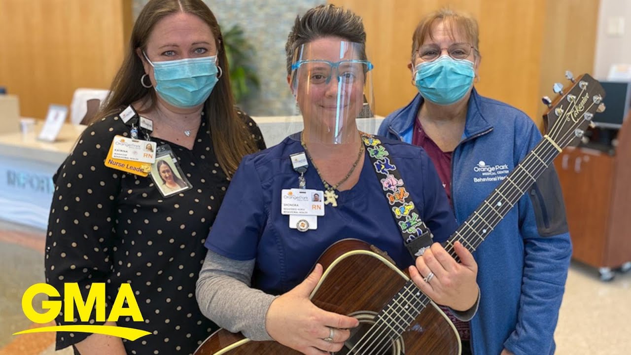 Nurse uses music as medicine to uplift patients l GMA