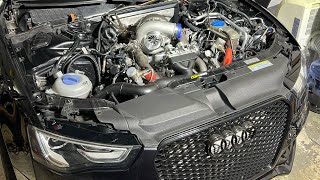 2013 Audi S5 4.0T Single Turbo Build 75mm Turbo part 1 by Svarog Performance 2,198 views 7 months ago 12 minutes, 34 seconds