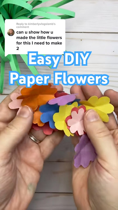 Easy Paper Flower Tutorial for Kids | DIY Mother’s Day Craft Using Paper, Glue, and Gel Pens 🌸