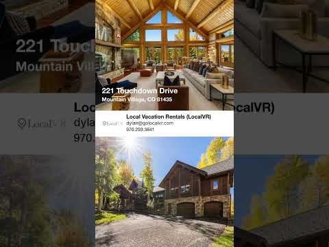 221 Touchdown Drive, Mountain Village, CO home video tour